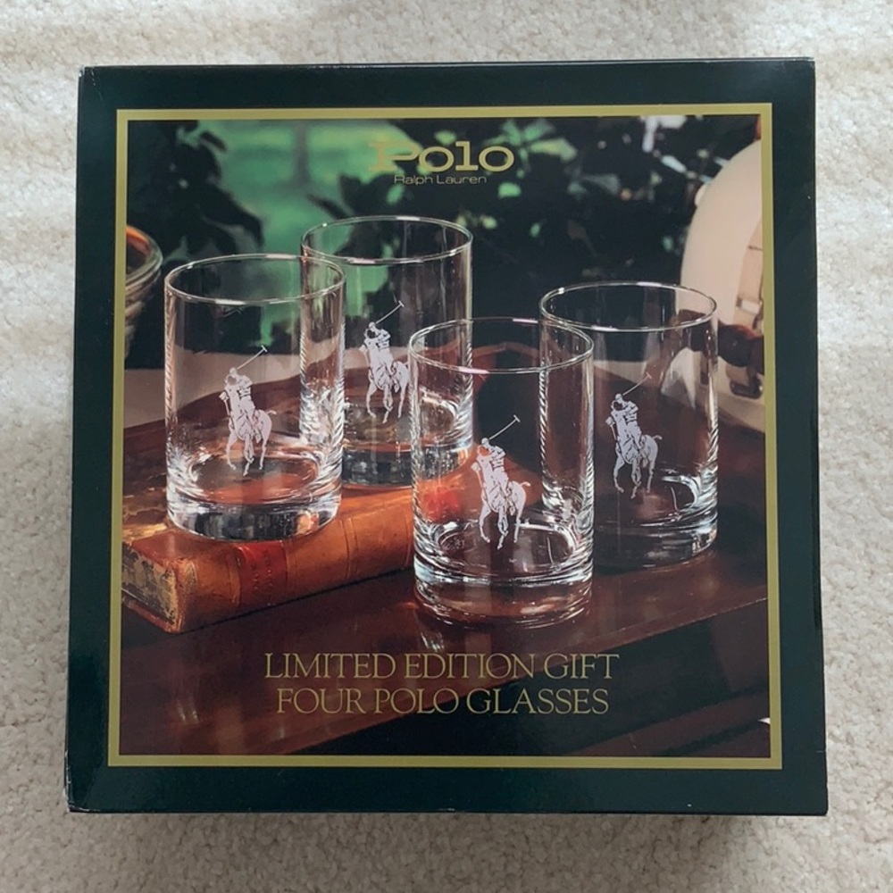 Limited Edition Gift Four Polo Glasses Box Set